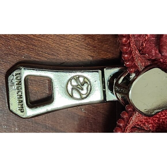 LONGCHAMP Leather Zip Wallet ID Card Holder Organizer Bifold Purse Compartment - Picture 11 of 15